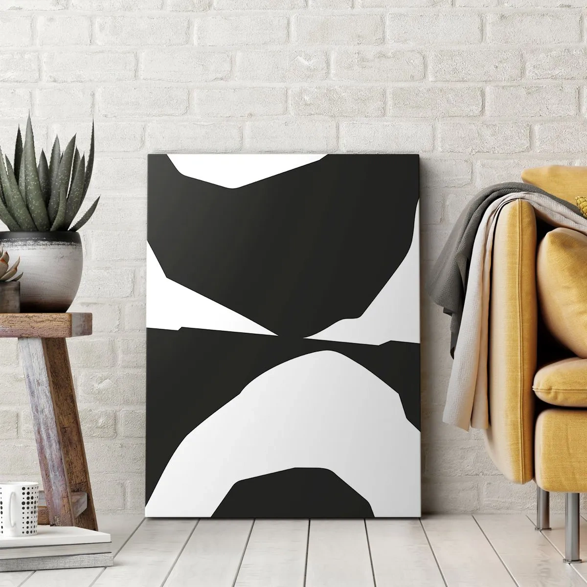 Vászonkép - Pozitív-negatív - 45x80 cm