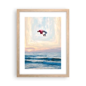 Poszter világos tölgy keretben - Egy másik dimenzióba - 30x40 cm