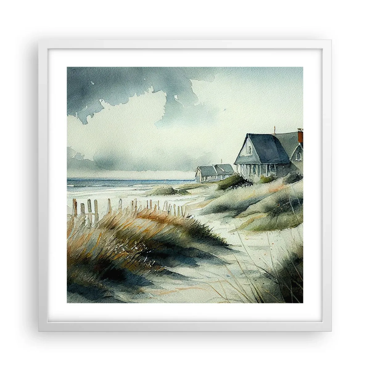 Poszter fekete keretben - Távol a nyüzsgéstől - 50x50 cm