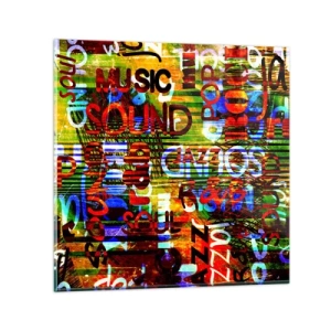 Üveg kép - A hang mindegyik színe - 30x30 cm