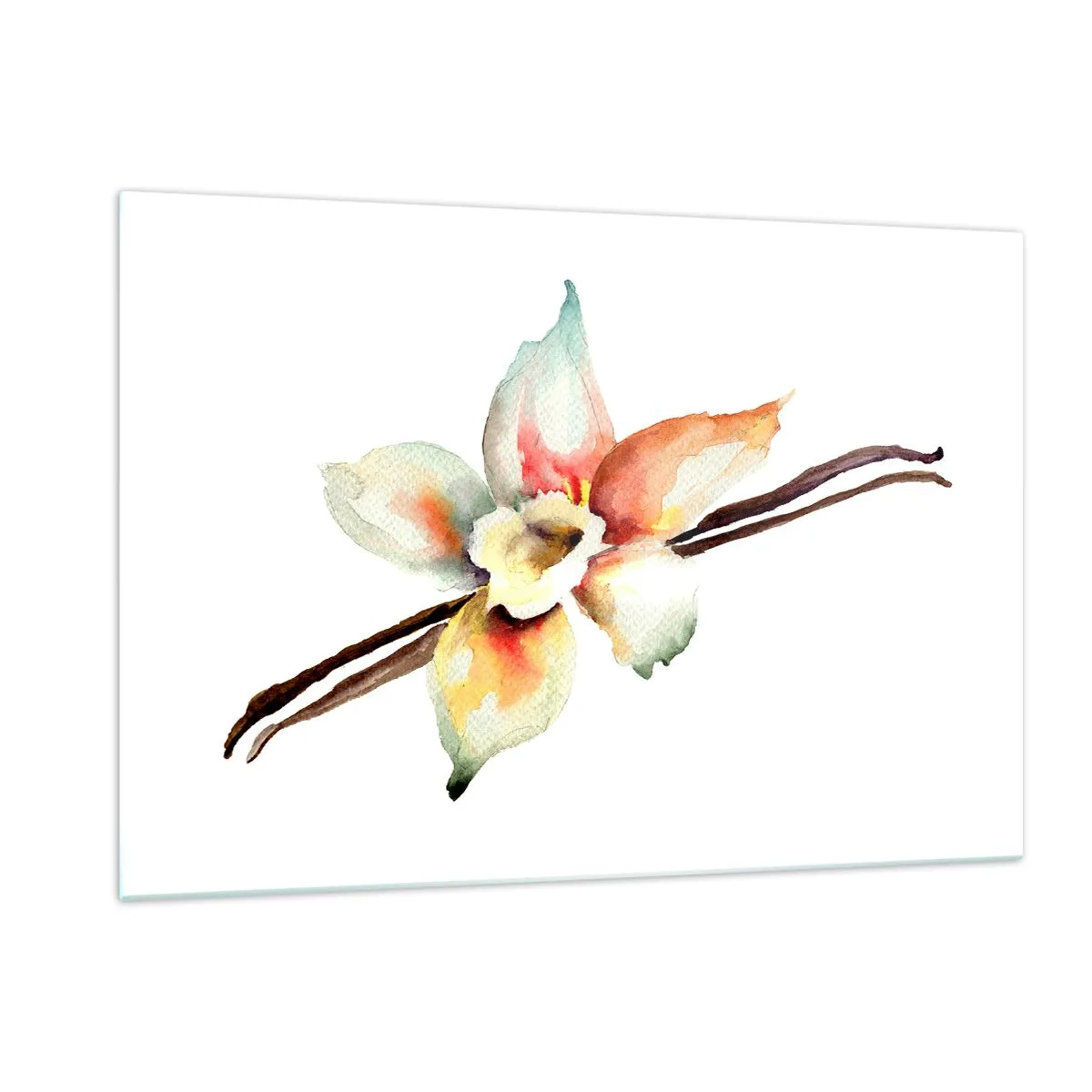 Üveg kép - Festékkel kiöntött édesség - 120x80 cm