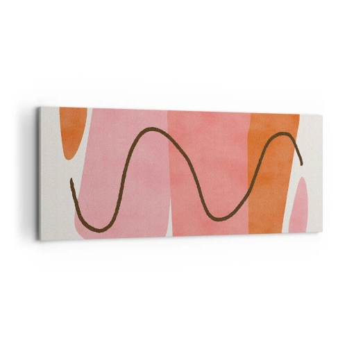 Vászonkép - Formák szelíd mozgása - 100x40 cm