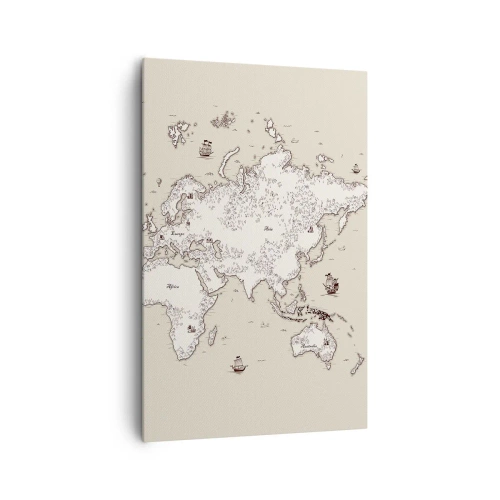 Vászonkép - Világkörüli utazás - 80x120 cm