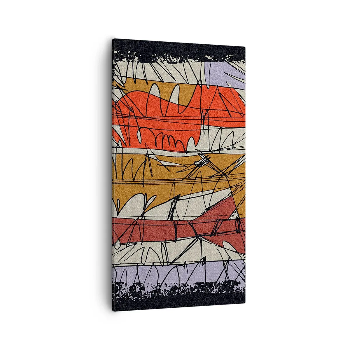 Vászonkép - Spontán kompozíció - 55x100 cm