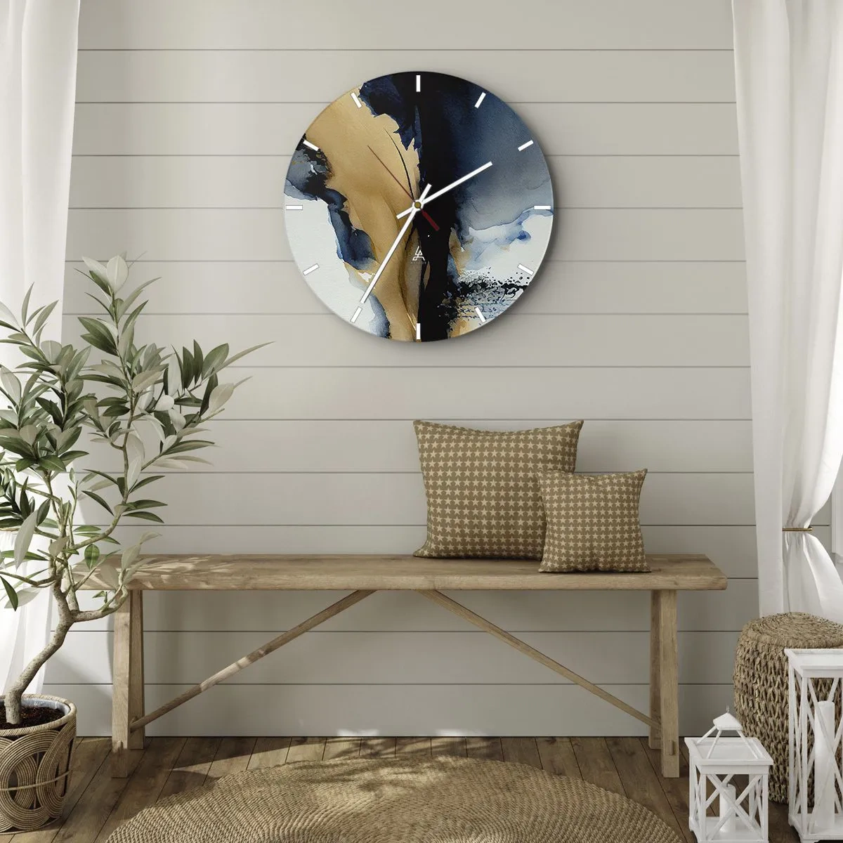 Falióra, Óra - A fátyol mögött - 40x40 cm