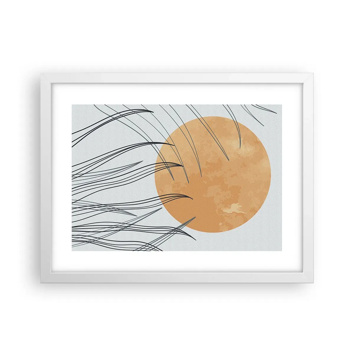 Poszter fekete keretben - Mindig a nap felé - 40x30 cm