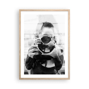 Poszter világos tölgy keretben - Alkotó meg ez eszköze - 50x70 cm