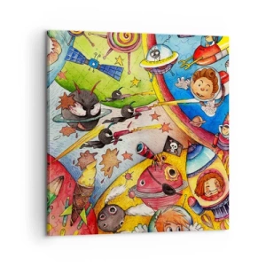 Vászonkép - Nagy űrkaland - 60x60 cm