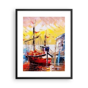 Poszter fehér keretben - Boldog visszatérés - 40x50 cm