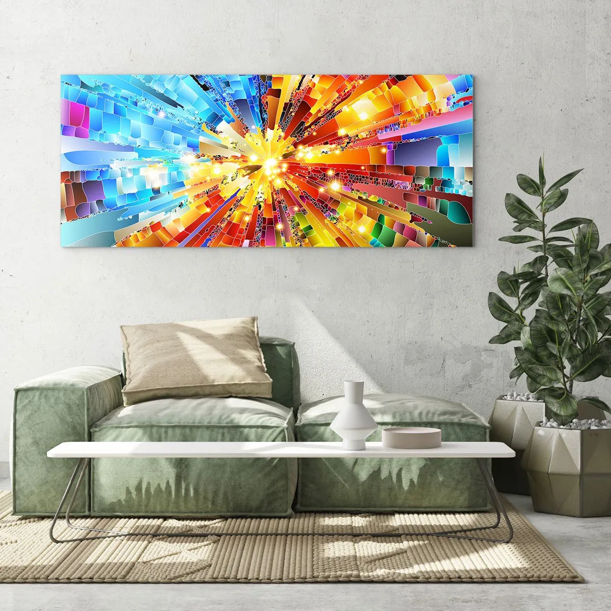 Üveg kép - In medias res - 120x50 cm