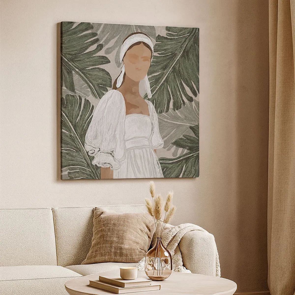 Vászonkép - Egzotikus portré - 30x30 cm