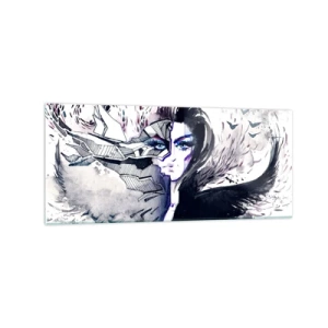 Üveg kép - Démoni és gyönyörű - 120x50 cm