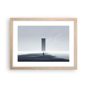 Poszter világos tölgy keretben - Lehetőség vagy fenyegetés? - 40x30 cm