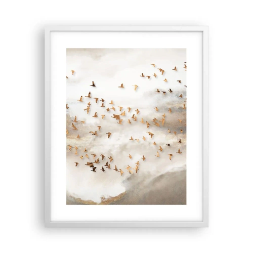 Poszter fekete keretben - Itt az idő... - 40x50 cm