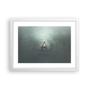 Poszter fekete keretben - Egy holdfényes tavon át - 40x30 cm