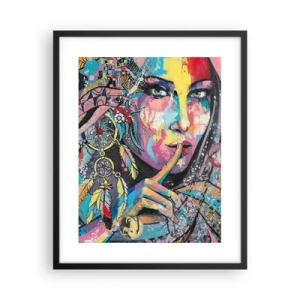 Poszter fehér keretben - Maradj csendben, amíg meg nem érted - 40x50 cm