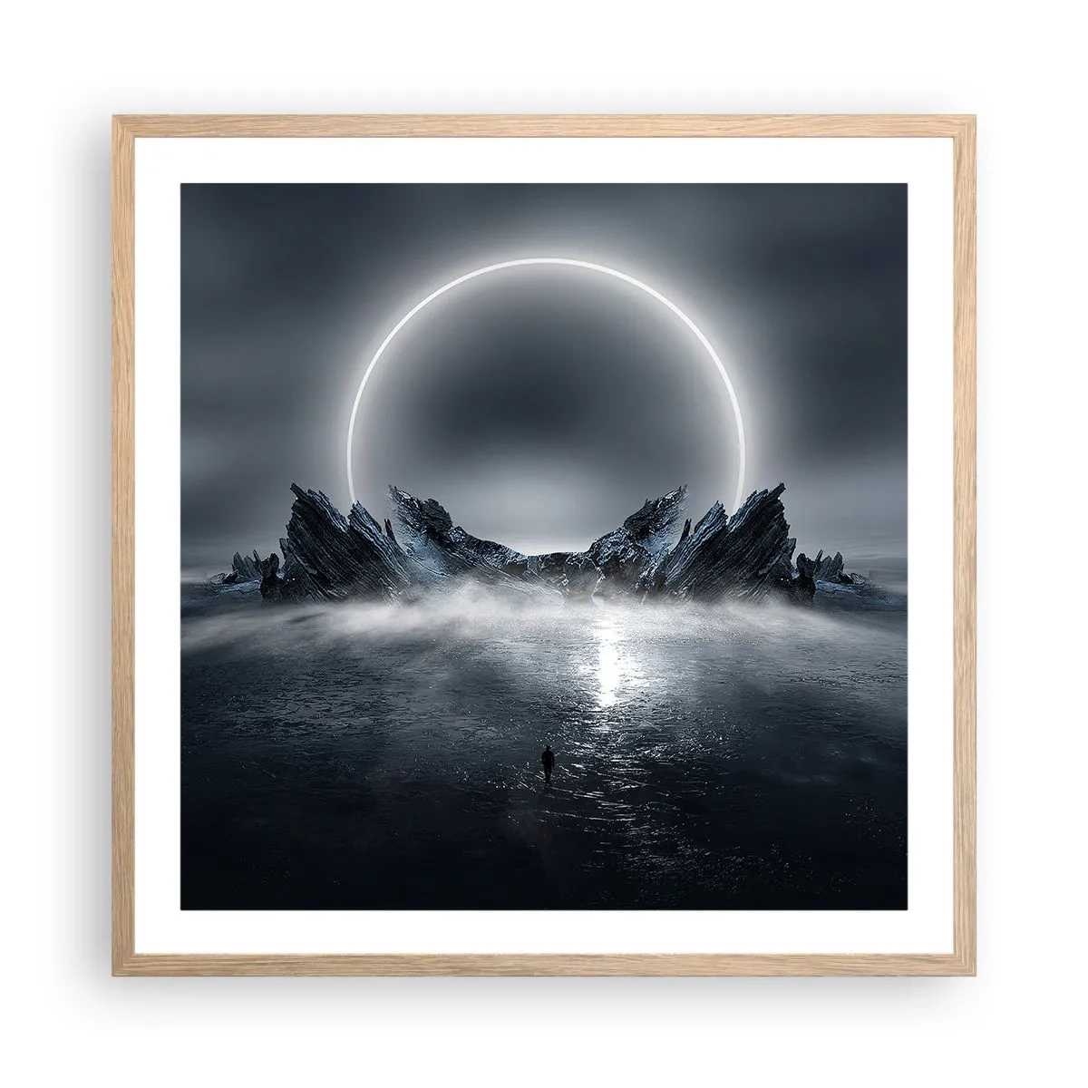 Poszter világos tölgy keretben - Egy történet fináléja - 60x60 cm