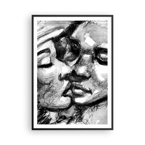 Poszter fehér keretben - Egy érzelmes pillanat - 70x100 cm