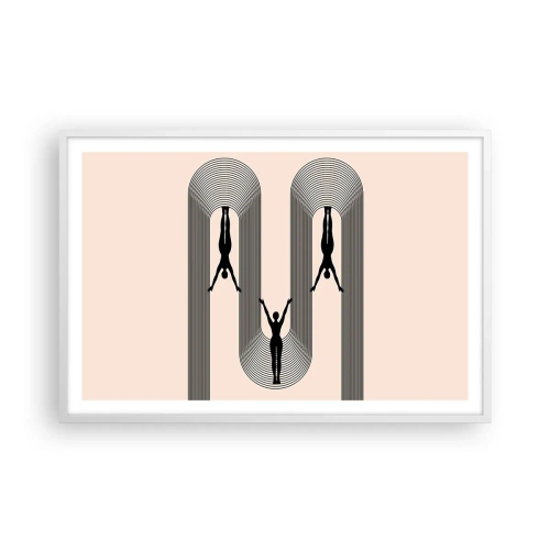 Poszter fekete keretben - Fejjel lefelé - 91x61 cm