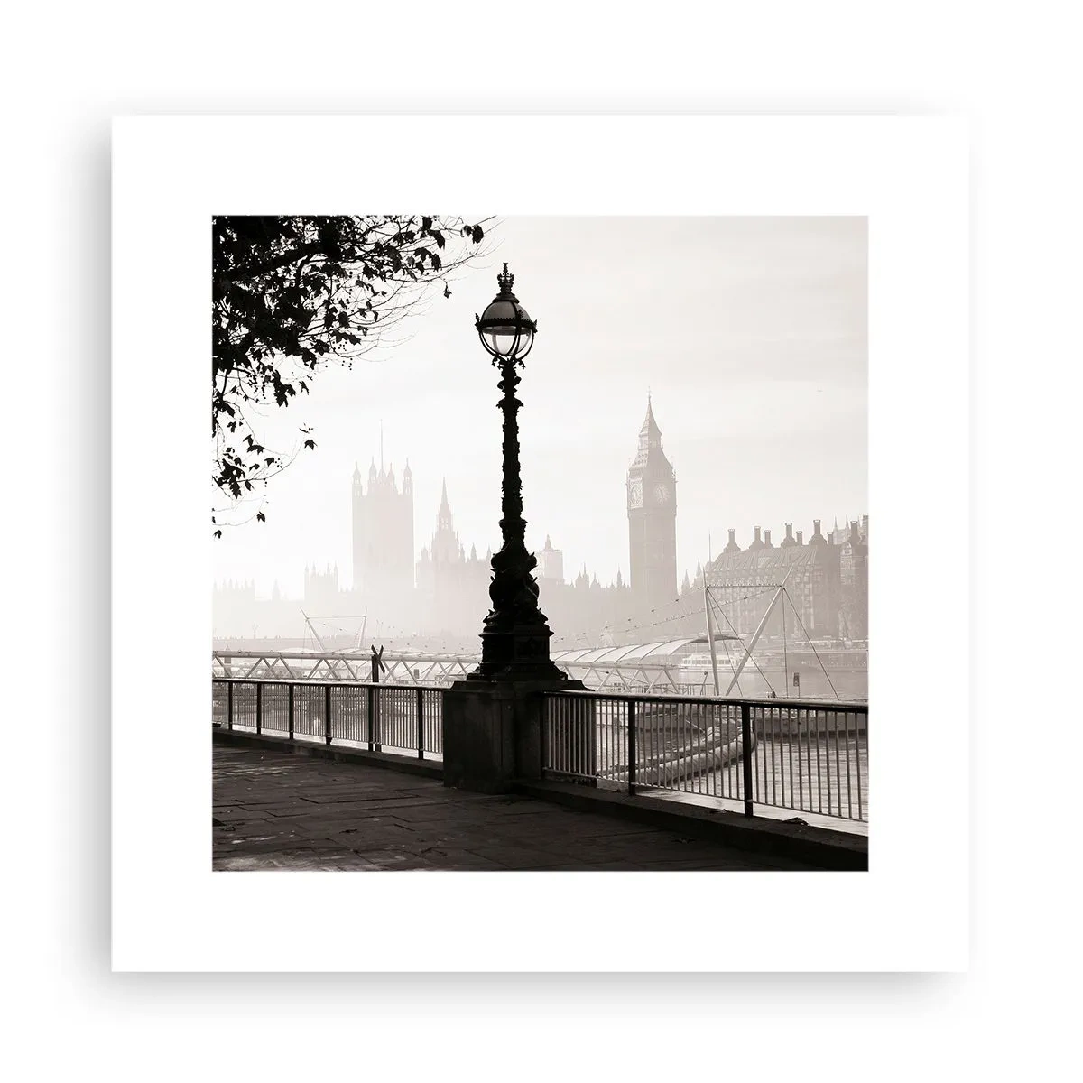 Poszter - Londoni reggel - 30x30 cm