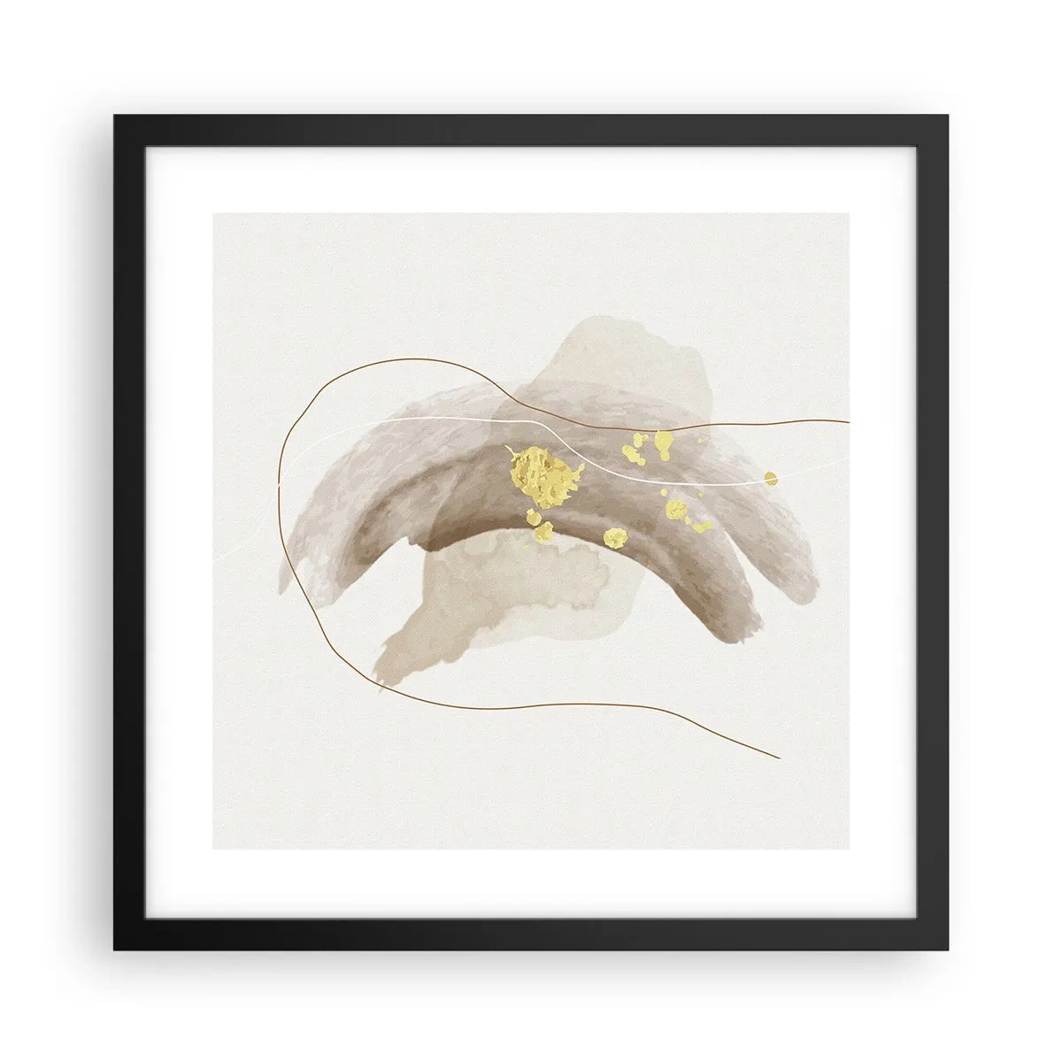 Poszter fehér keretben - Megtalált az űrben - 40x40 cm