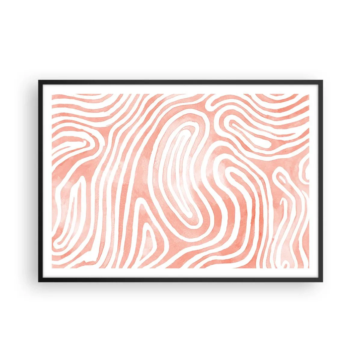 Poszter fehér keretben - Egy korall labirintusban - 100x70 cm