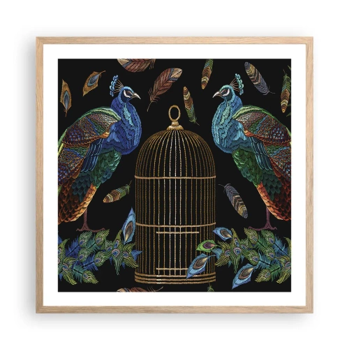 Poszter világos tölgy keretben - Királyi köntösben - 60x60 cm