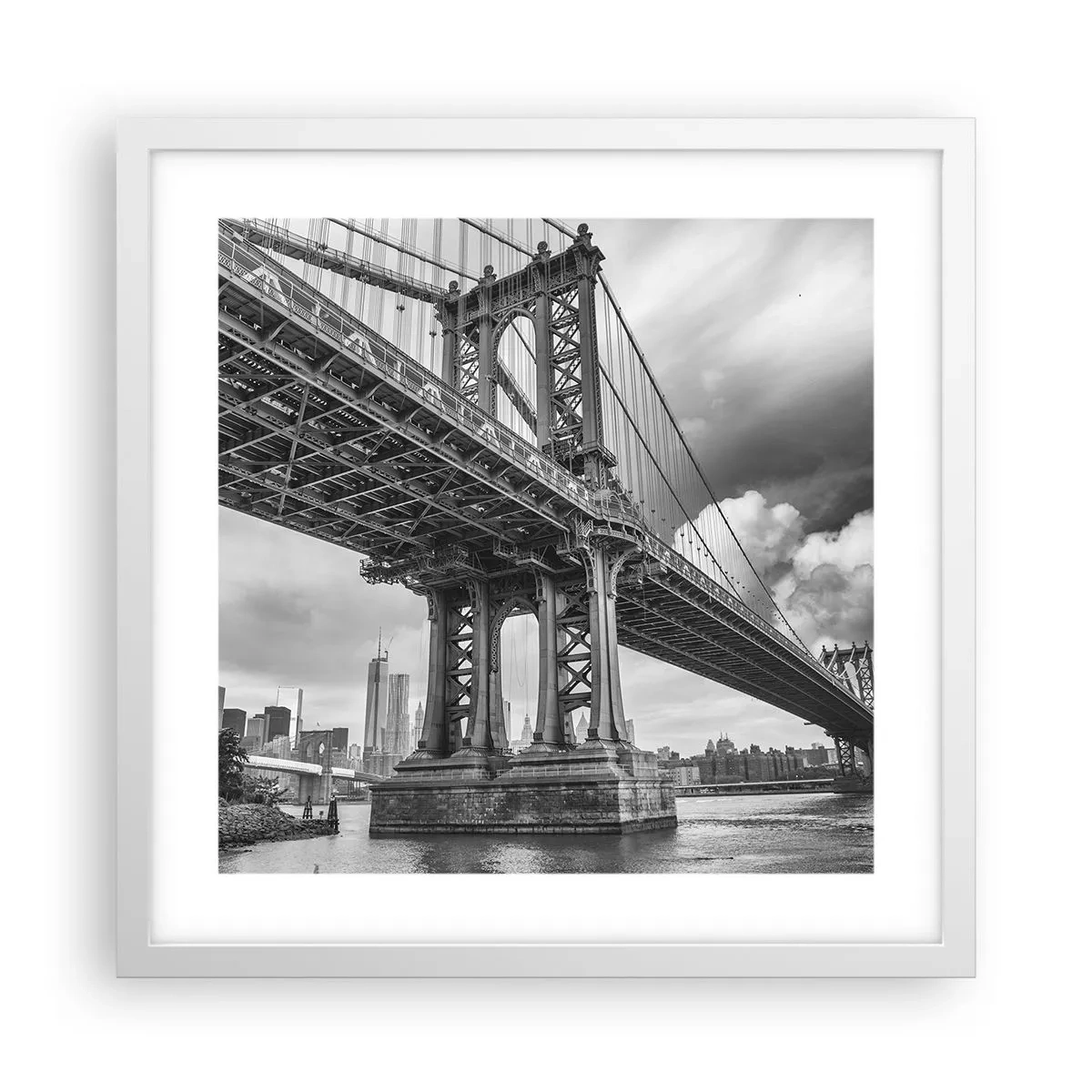 Poszter fekete keretben - A város szívébe - 40x40 cm