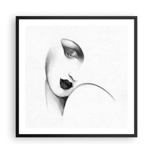 Poszter fehér keretben - Łempicka stílusában - 60x60 cm