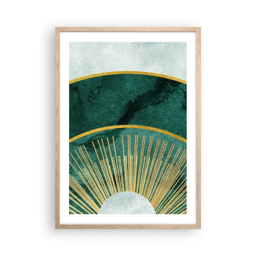 Poszter világos tölgy keretben - Egy másik naprendszer - 50x70 cm