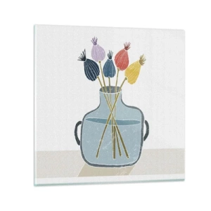 Üveg kép - Mint egy mákszem - 30x30 cm