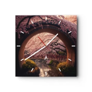 Falióra, Óra - Japán tavasz - 40x40 cm