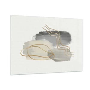 Üveg kép - Létezés és mozgás - 100x70 cm