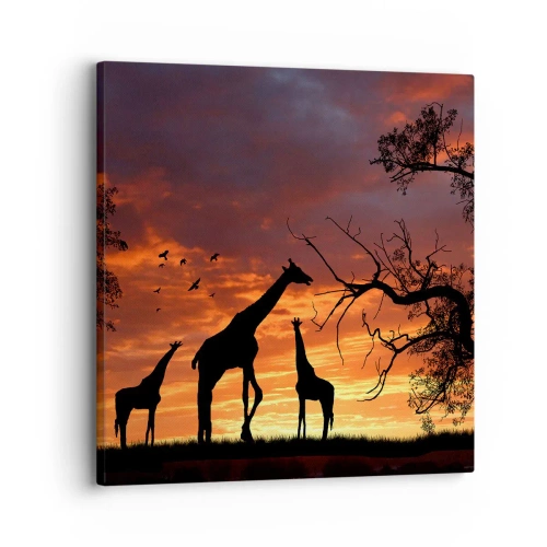 Vászonkép - Egy kis vacsora szeretteivel - 30x30 cm