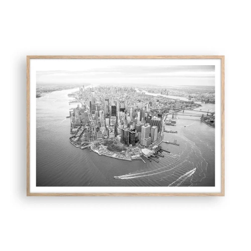 Poszter világos tölgy keretben - Hogy ne szeretném? - 100x70 cm