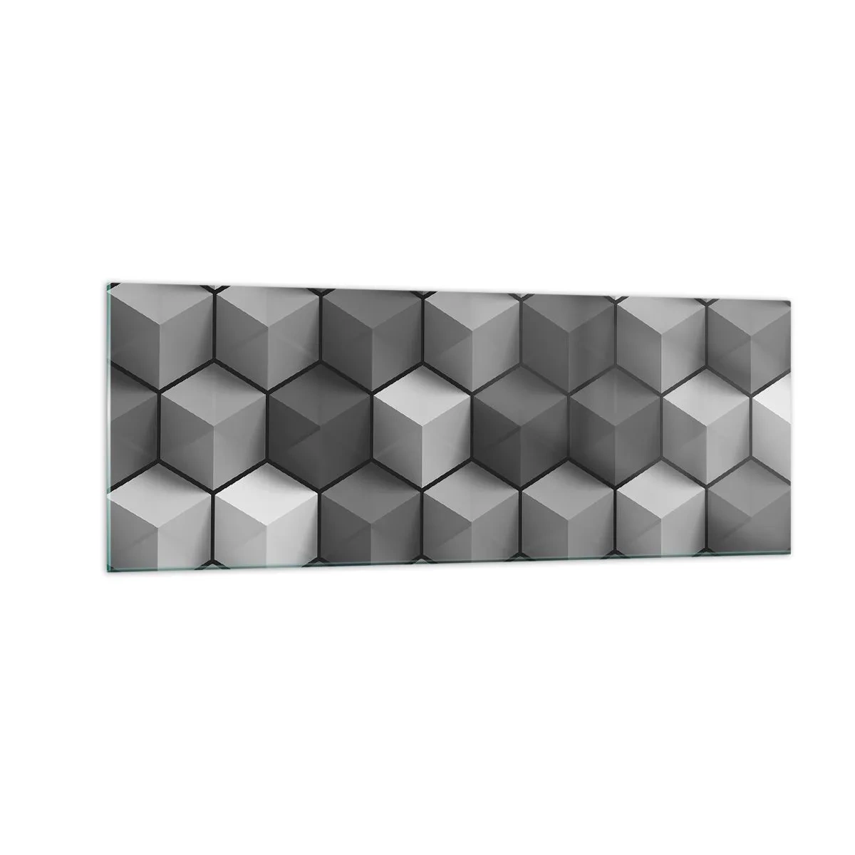 Üveg kép - Kubista kirakós - 140x50 cm