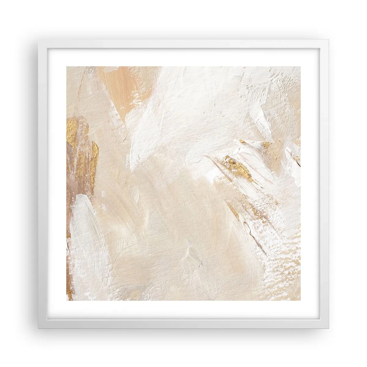 Poszter fekete keretben - Pasztell kompozíció - 50x50 cm