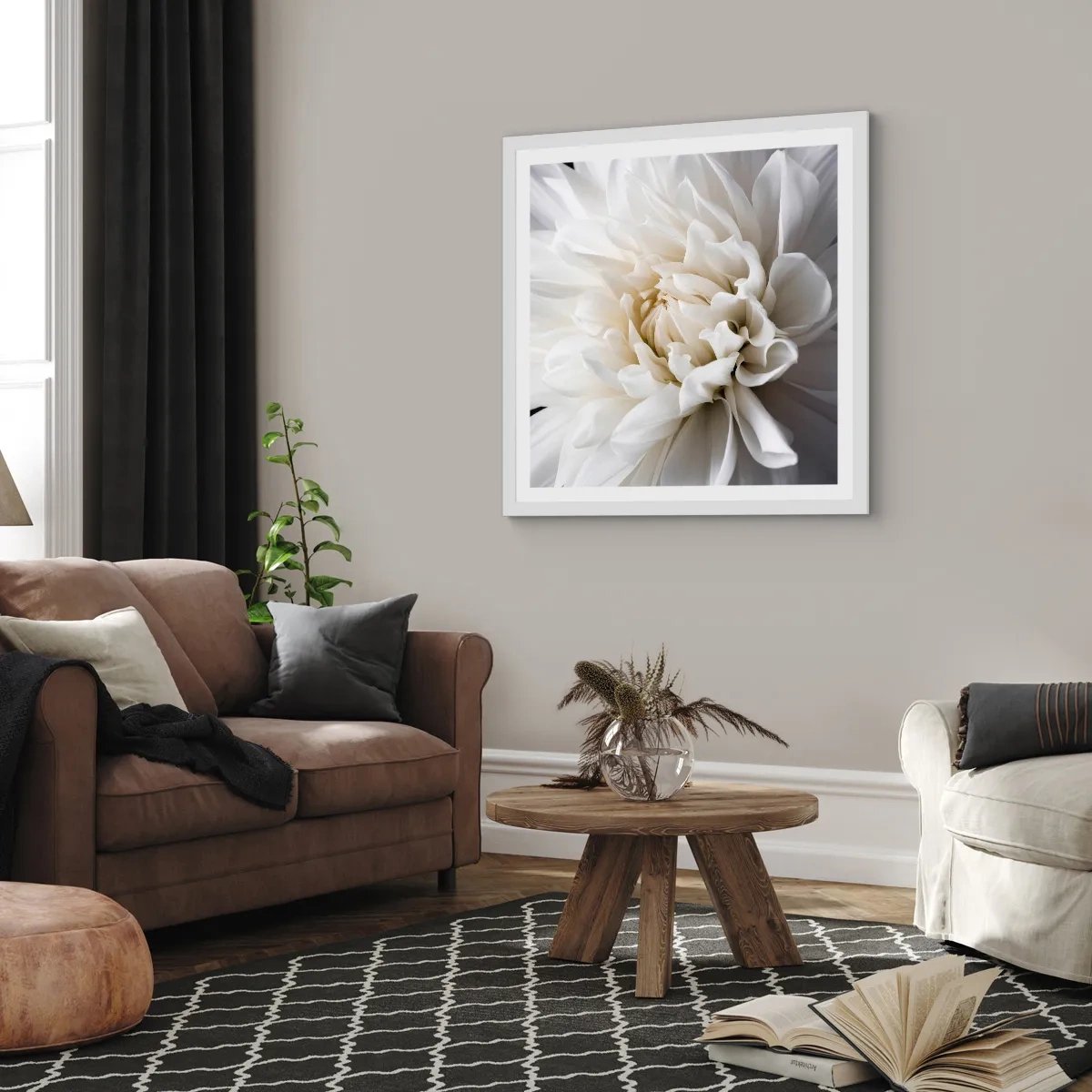 Poszter fekete keretben - Menyasszony reggele - 40x40 cm