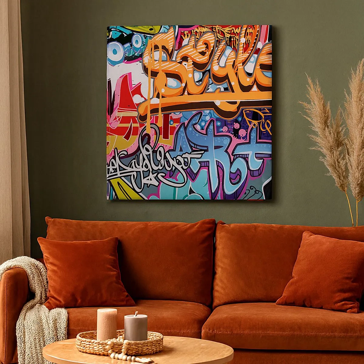 Vászonkép - Falfestmények, falfestmények, falfestmények... - 30x30 cm