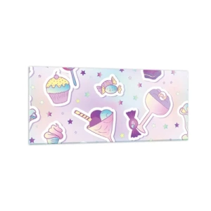 Üveg kép - Hogy minden nap születésnap legyen - 120x50 cm