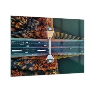 Üveg kép - TÚL a vizeken, túl az erdőkön - 100x70 cm