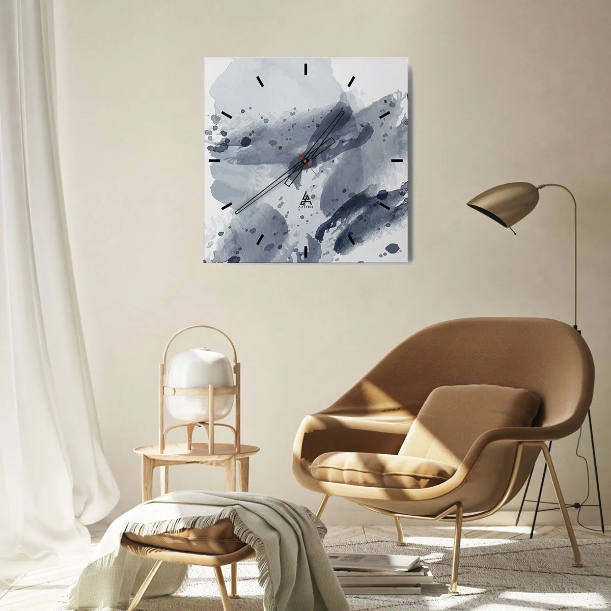 Falióra, Óra - A víz természetének tanulmánya  - 30x30 cm