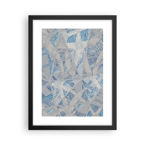 Poszter fehér keretben - A szürkéskék labirintusban - 30x40 cm