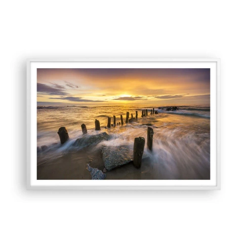 Poszter fekete keretben - A Balti-tenger nyers szépsége - 91x61 cm