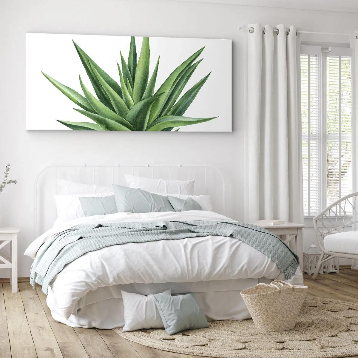 Vászonkép - Zöld - erő - élet - 100x40 cm