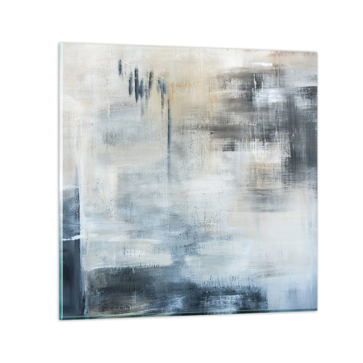 Üveg kép - A kék fátyol mögött - 70x70 cm