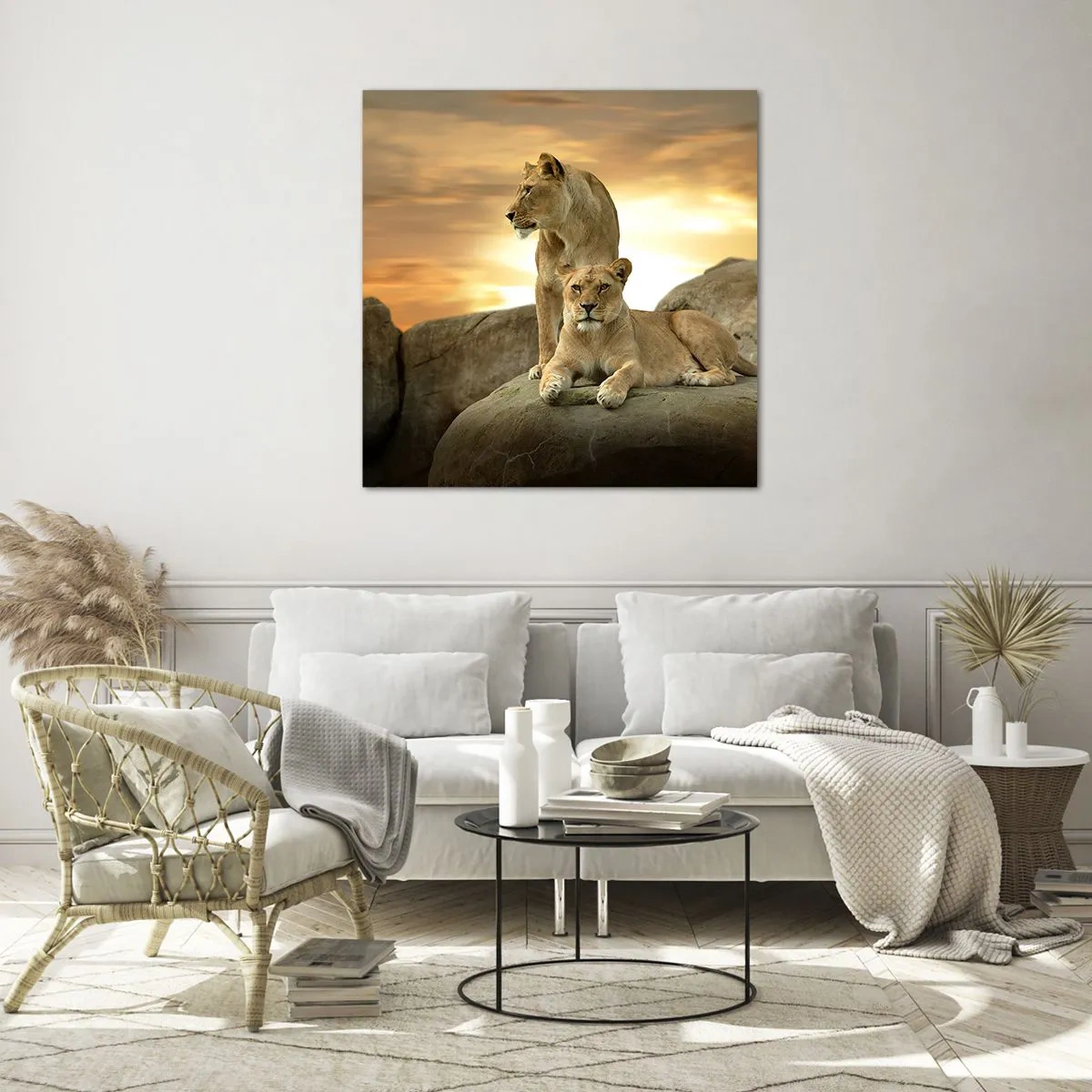 Üveg kép - Királyi felség - 50x50 cm