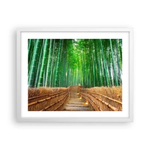 Poszter fekete keretben - Az ázsiai természet esszenciája - 50x40 cm