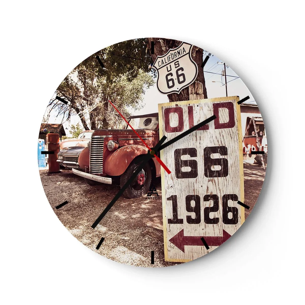 Falióra, Óra - Az amerikai tartomány legendája - 40x40 cm