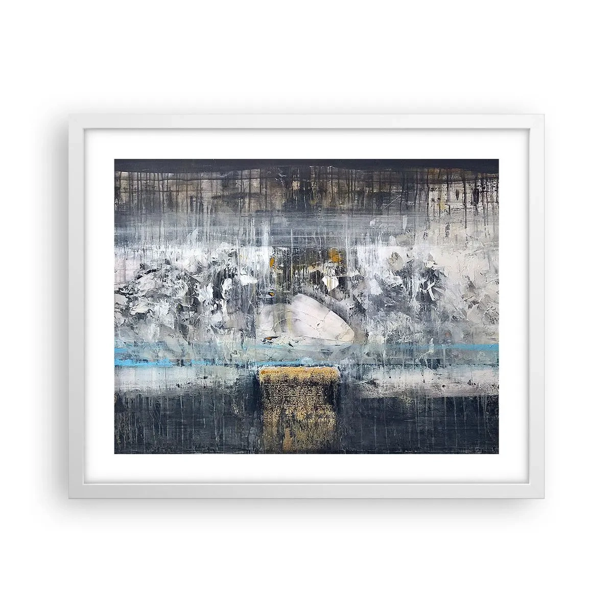 Poszter fekete keretben - Mint a jégen, mint a csomón - 50x40 cm